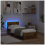 VidaXL vidaXL Bed Frame with Headboard Old Wood 75 x 190 cm Engineered Wood 4