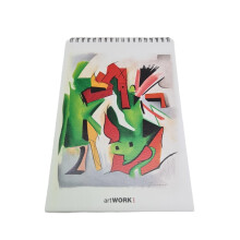 Stifflex Artist Drawing Pad Zazza 2 - 50 Sheets 160gsm + 15 Transparent, Natural White, Smooth, Microperforated, Made in Italy