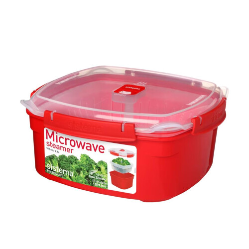 Sistema Sistema Microwave Large Steamer Container 3.2L - BPA-Free Plastic