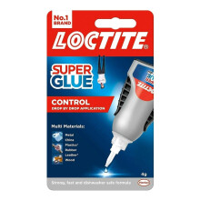 Loctite Glue Ultra Gel Control 4g (3 pack) - Shock-Resistant Instant Adhesive for Precise Repairs on Metal, Rubber, Wood & Plastic
