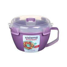 Sistema Microwave Purple Medium Soup Mug 940ml - BPA-Free & Eco-Friendly