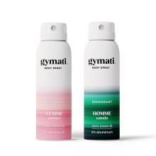 Gymati - Fitness Deodorant Spray - Unisex - Aluminiumfrei - 24 Stunden Geruchsabwehr