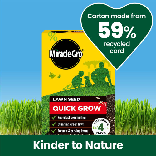 Miracle-Gro Miracle-Gro Quick Gro Lawn Seed, Child & Pet Friendly, Coverage 56m2, 1.6kg Box 2