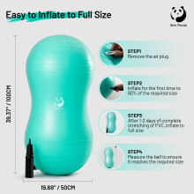 Slim Panda 100 * 50CM Sensory Peanut Ball, Anti-Burst Exercise Ball