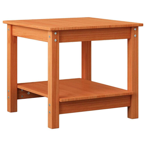 VidaXL vidaXL Coffee Table Wax brown 50 x 50 x 45 cm Solid pine wood 1