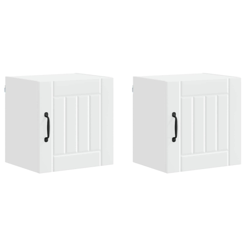 VidaXL vidaXL Dishwasher Panel Lucca 2 pcs White 40 x 31 x 40 cm 1