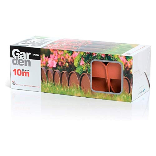 Prosperplast Lawn border edge, palisade, garden 10 m (Brown) 2