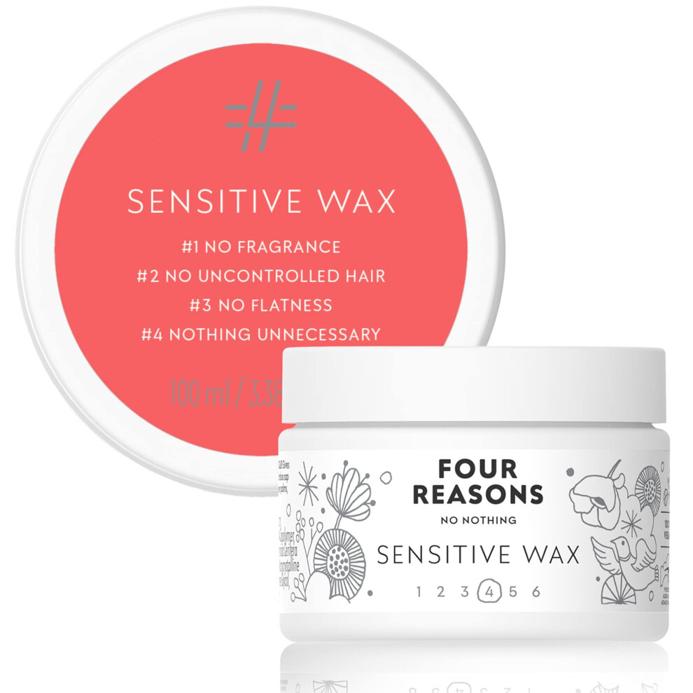 No Nothing Hair Styling Wax For Sensitive Skin - Extra Strong Hold With Flexible Finish, Paraben, Fragrance Free, Vegan, Hypoallergenic, Texturing For