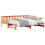 VidaXL vidaXL Pull-out Day Bed Wax Brown 193.5 x 184 x 66 cm Solid Pine Wood 2