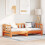 VidaXL vidaXL Pull-out Day Bed Wax Brown 193.5 x 184 x 66 cm Solid Pine Wood 3