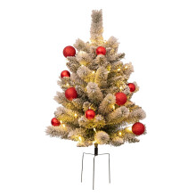 Decoraciones navideñas para macetas con luces (1 unidad)