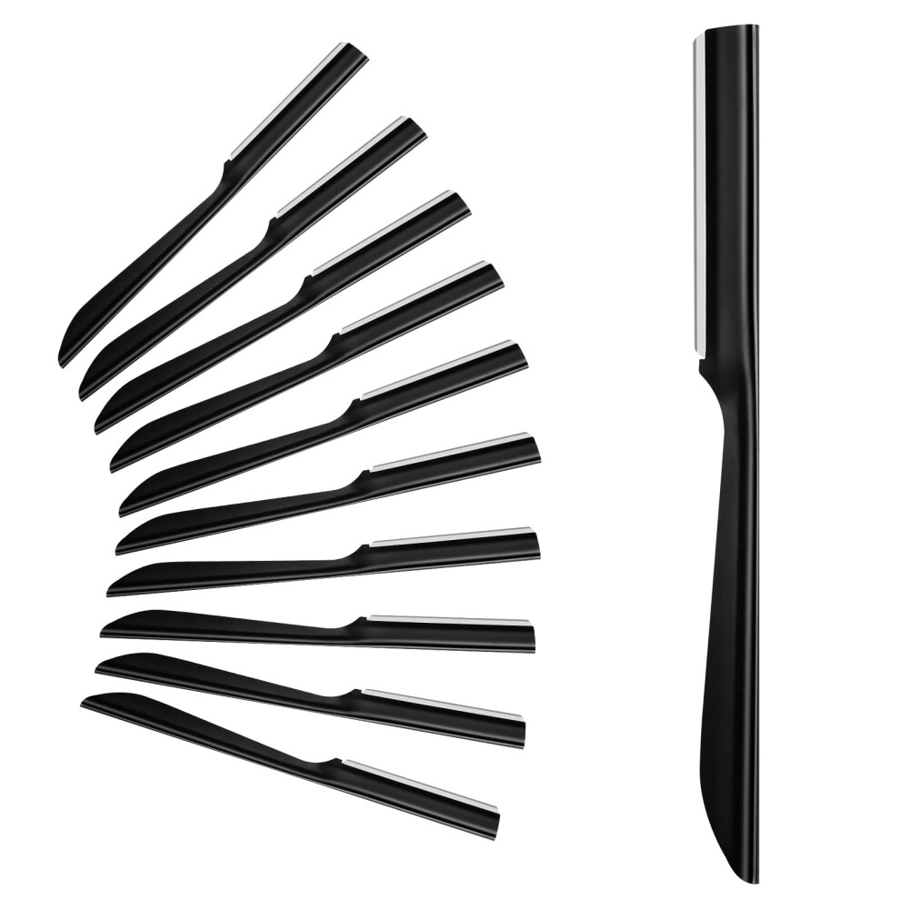 S.t. Friends Peach Eyebrow Razor, 10Pcs Face Razor For Women Exfoliating Dermaplaning Tool, Dermaplane Razor Fuzz Removal, Eyebrow Shaper Trimmer Faci