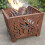 Fallen Fruits Small Square Fire Basket - Rust, FF161, Brown 4