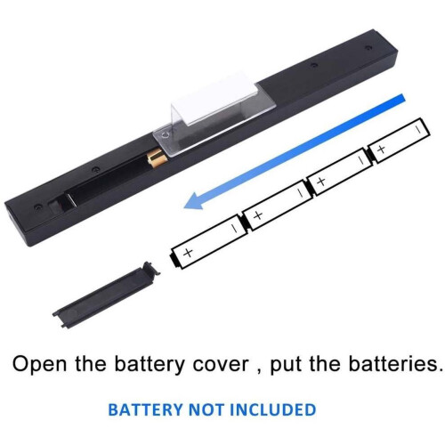 Wii Wireless Sensor Bar, for Wii Sensor Bar Replacement Compatible with Nintendo Wii/Wii U Console with Stable Stand 1