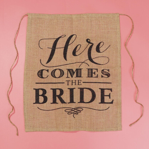 Here Comes The Bride Banner Χακί Vintage Rustic1Piece