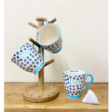 Sass & Belle Bohemian Stars Dad Mug Blue