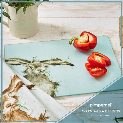 Wrendale Designs - 'Hare-Brained' Glass Worktop Saver 2