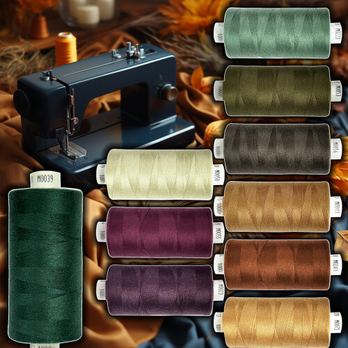 Sewing Thread Set: Coats Moon Dark Autumn Mix Thread Set Hand and Machine Sewing, Repairs, Crafting, Polyester, Beutiful Autumn Co 2