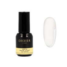 DIDIER LAB Premium Clear Meta Gel Base Coat - UV LED Base Gel Polish - Long Lasting Waterproof Gel Nail Base Coat - Strong Adhesion - Perfect for Home