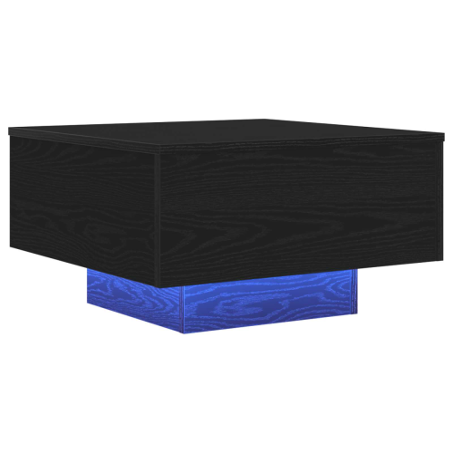 VidaXL vidaXL Coffee Table Black Oak 55 x 55 x31 cm Engineered Wood 1