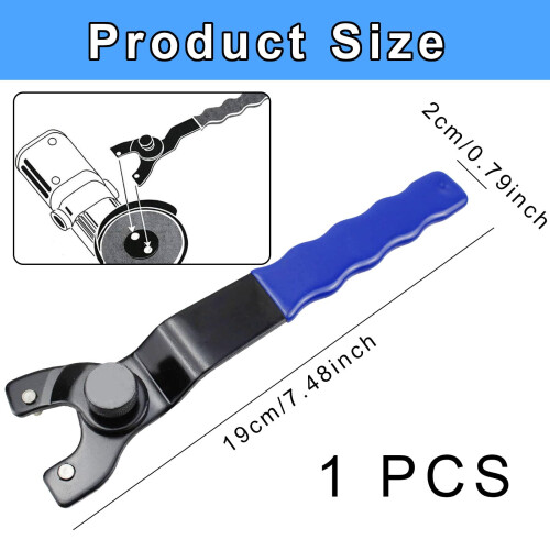 Fogcosy Angle Grinder Key, Grinder Wrench Universal Adjustable Grinders Spanner Wrench 1