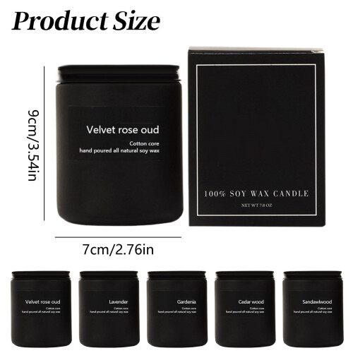 Smokeless Aromatherapy Candle Velvet Rose Lavender 2