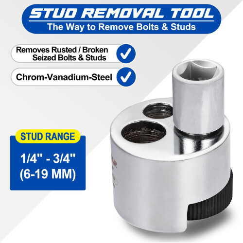 Spurtar Stud Remover 6 mm to 19 mm Bolt Extractor Nut Puller Tool Removing Broken or Seized Studs 2
