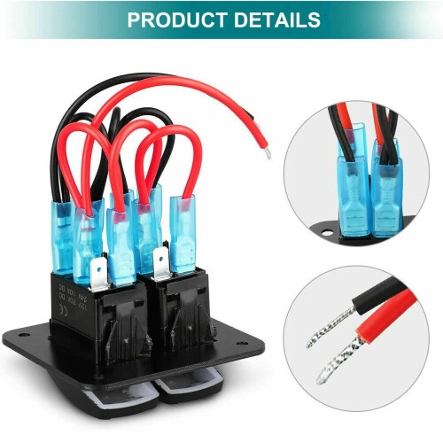 Modified car accessories panel combination switch car and ship general rocker switch ON-OFF