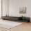 (Black Walnut) Extendable Grey Tv Stand, 200-350cm, Dark Grey Base & 3 Drawers 1