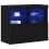 VidaXL vidaXL LED Sideboard Black 81 x 37 x 66.5 cm Engineered Wood 3