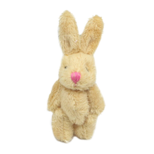 Realistic Plush Rabbit Toy6cm Soft Stuffed Doll Decoration