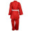 (4/170cm) Deluxe 9oz Karate Polycotton Uniform : Red Adults 2