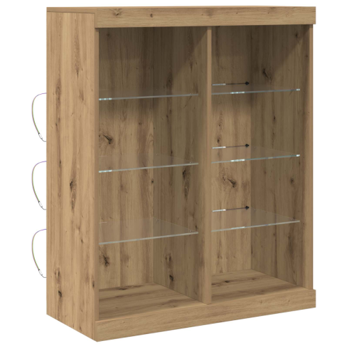 VidaXL vidaXL LED Sideboard Artisan Oak 41 x 37 x 100 cm Engineered Wood 1