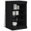 VidaXL vidaXL LED Sideboard Black Oak 41 x 37 x 67 cm Engineered Wood 3