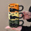 (Orange) 4Colors Cat Cat Stacked Cup,Cute Stackable Coffee Mugs,Ceramic Funny Animal Coffee Mugs 2