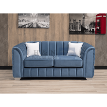 (2 Seater, Steel) Chesterfield Alexander Sofa Plush Velvet 2 Seater 3 Seater Corner Sofa Armchair Couch Settee