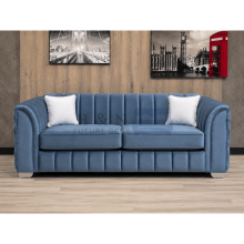 (3 Seater, Grey) Chesterfield Alexander Sofa Plush Velvet 2 Seater 3 Seater Corner Sofa Armchair Couch Settee