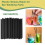 Gracefulvara13cm*4mm500pcs4mm Μαύρα Λεπτά Καλαμάκια για Καφέ Πλαστικά Μίας Χρήσης Μαύρα Μικρά 2