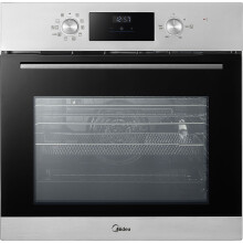 Midea Xpress Fry MBO65M90D2-SS Built In Electric Single Oven - Stainless Steel - A+ Rated