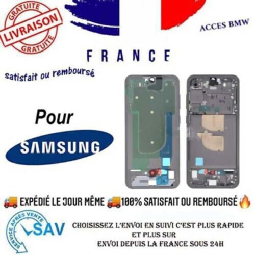 Samsung Originales Zwischenchassis Graphit für Galaxy S23 FE (S711B)
