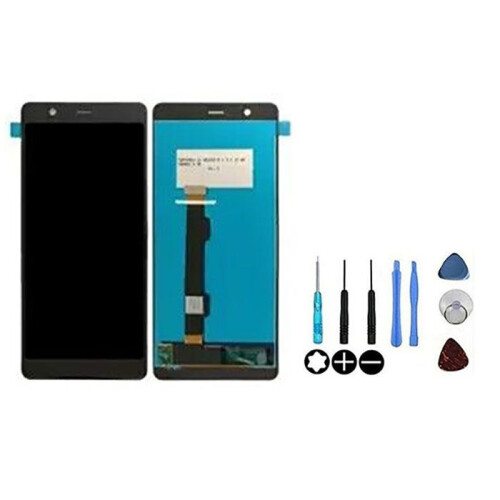 Nokia Écran LCD et vitre tactile - NOKIA - Nokia 5.1 - Noir - Assemblés sans châssis - Pièce de remplacement