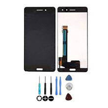 LCD-scherm &amp; aanraakglas - NOKIA - Nokia 6.1 - Zonder behuizing - Geassembleerd - Zwart