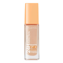 Collection Cosmetics Lasting Perfection Matte Foundation, Full Coverage, Anti-Ageing Effect, 24 Hour Wear, SPF 30, Contains Niacinamide, 27ml