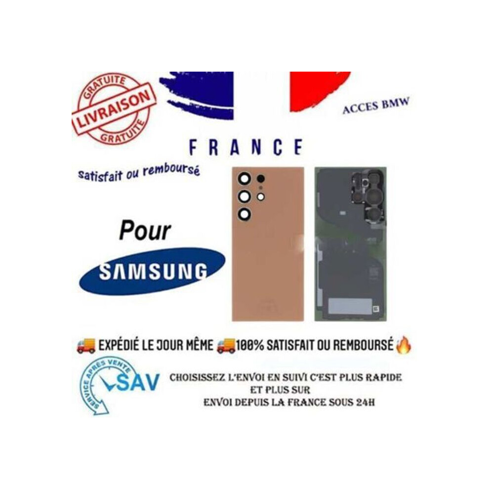 Akku-Cache Und Rückglas - Galaxy S24 Ultra (S928b) - Original - Titanorange - Rückteil Samsung 3000000284605