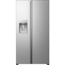 Hisense American Fridge Freezer - Silver - C Rated