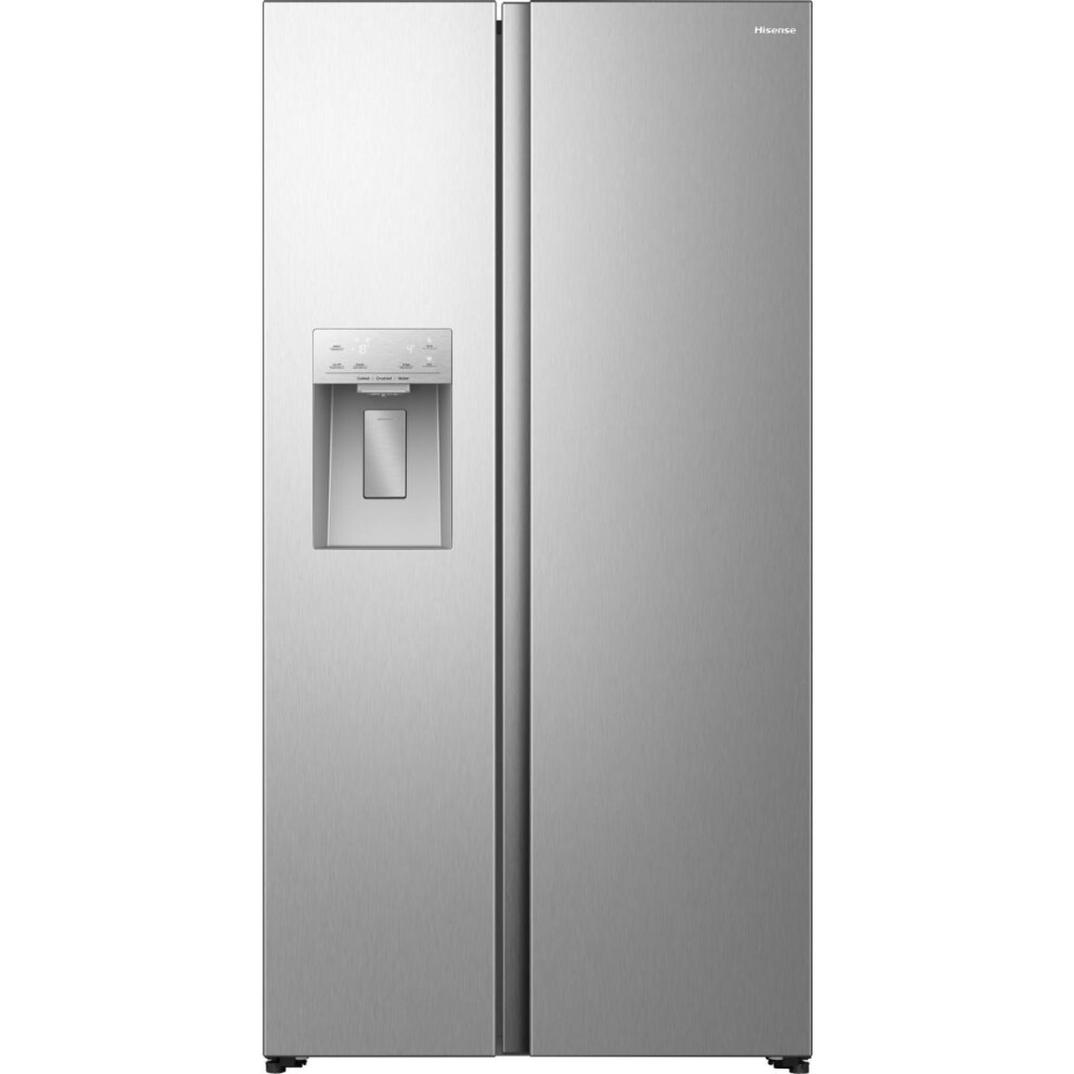 Hisense American Fridge Freezer - Stainless Steel - E Rated