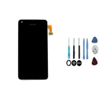 LCD-scherm en touchscreen - NOKIA - Lumia 550 - Geïntegreerde touchscreen - Zwart - Compatibel met Lumia 550
