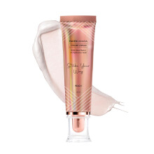 FACES CANADA Strobe Cream - Peach, 30g Primer + Highlighter + Moisturizer Shea Butter & Hyaluronic Acid Intense Hydration Flawless Radiant Dewy Skin