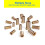 HOLMOL 170PCS Threaded Inserts for Wood, 9 Sizes Threaded Insert Nuts, M4 M5 M6 M8 Flanged Hex Socket Nuts 4