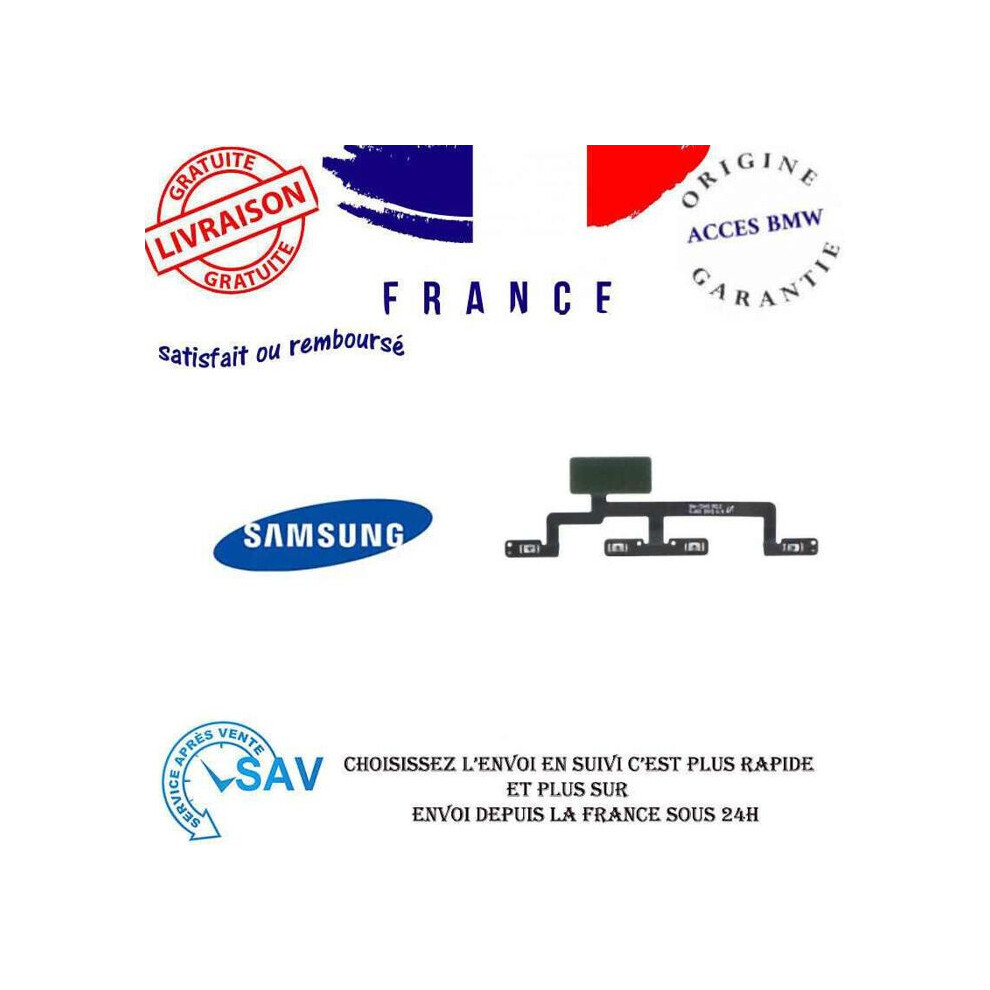 Nappe Lautstärke Power - Galaxy Tab Active Pro T545/T547 - Flexibles Kabel - Lautstärke- Und Power-Tasten - Ersatz Samsung 3701586826691